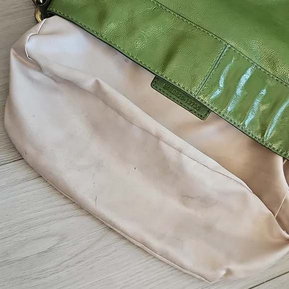 Y2K Coach 12735(f14707) Green Leather Zoe Medium Hobo Shoulder Bag - Picture 9 of 14